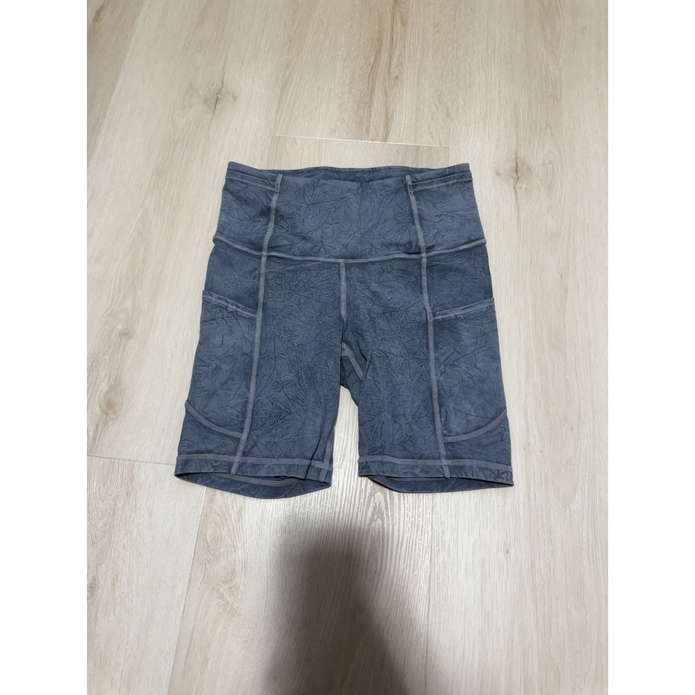 Lululemon High Rise Biker Shorts 6 Inch Inseam Grey Women's Size 2